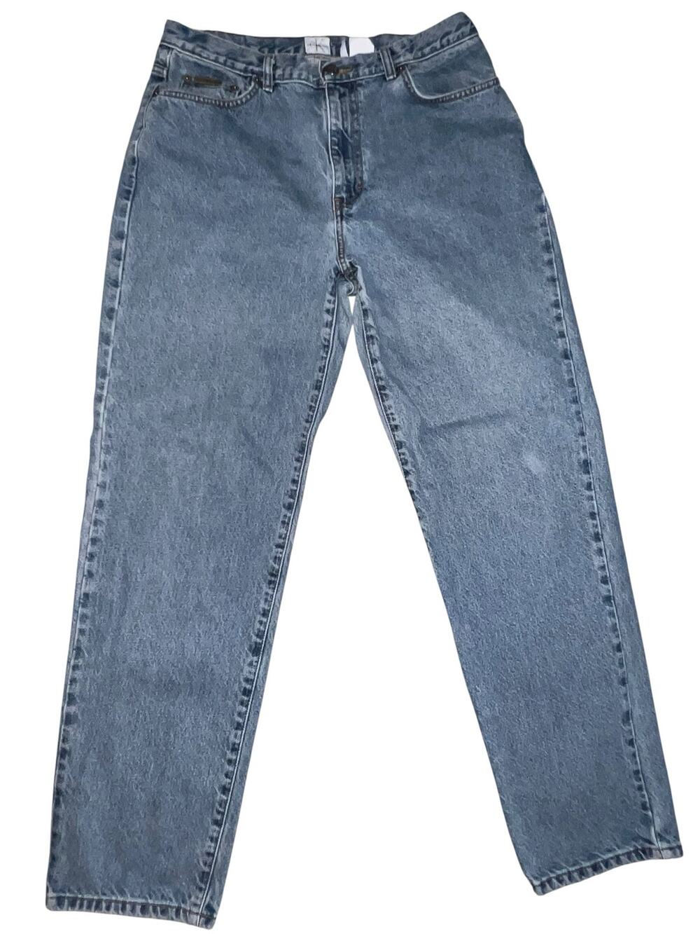 Vintage 90s Calvin Klein denim tapered leg mom jeans women's size 14